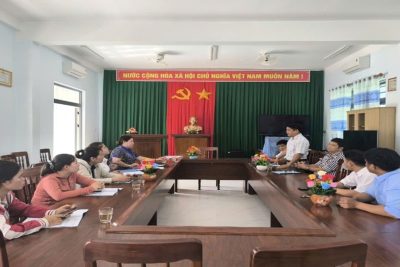 Kiểm tra công tác An toàn vệ sinh thực phẩm tại các bếp ăn bán trú trong dịp Tết Trung thu năm 2024 tại trường PTDTBT TH&THCS Long Môn
