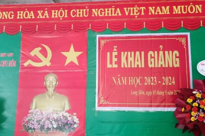 Trường PTDTBT TH&THCS Long Môn tổ chức khai giảng năm học mới 2023 – 2024