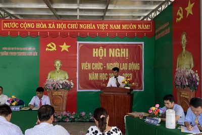 Hội nghị Viên chức – Người lao động Trường PTDTBT TH&THCS Long Môn năm học 2022 – 2023