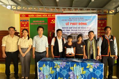 Liên Đội Trường PTDTBT TH&THCS Long Môn phát động quyên góp ủng hộ đồng bào các tỉnh, thành phố phía Bắc bị thiệt hại do Bão số 3 (Yagi) gây ra.
