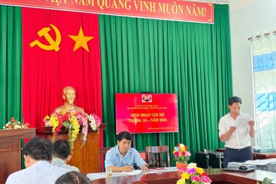Chi bộ nhà trường sinh hoạt thường kỳ tháng 10 năm 2025.