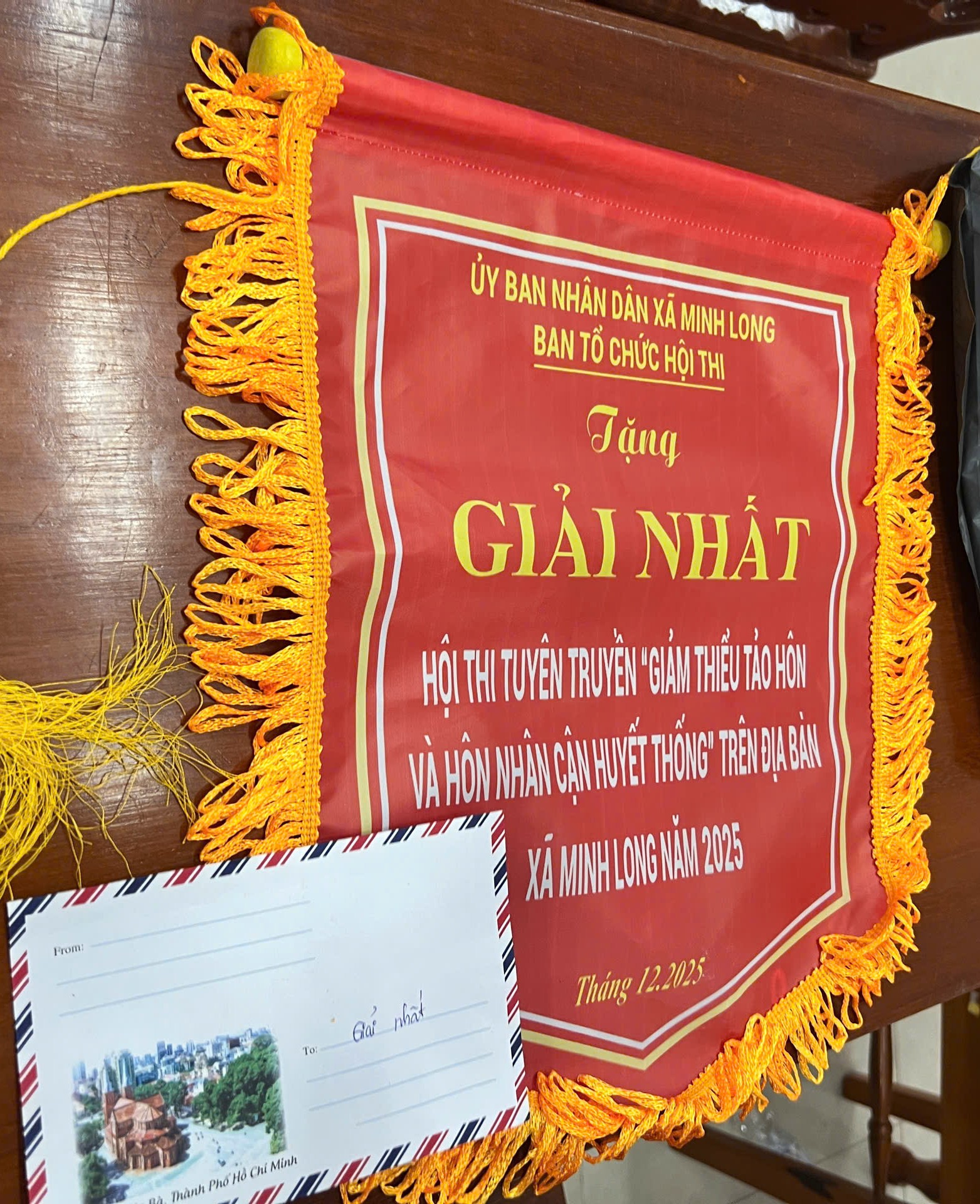 Trường PTDTBT TH&THCS Long Môn tham gia hội thi Tuyên truyền “Giảm thiểu tảo hôn và hôn nhân cận huyết thống” trên địa bàn xã Minh Long năm 2025