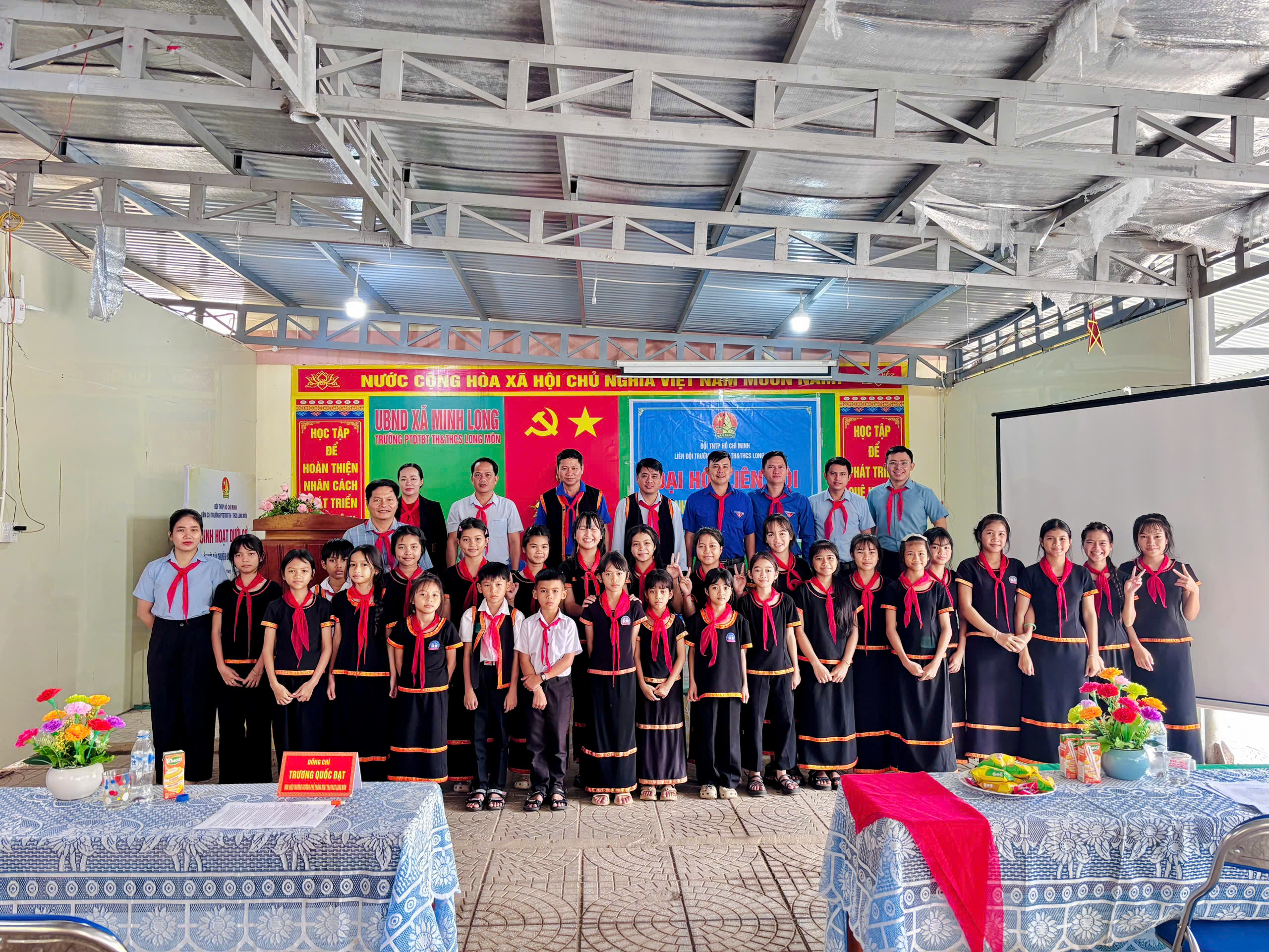 ĐẠI HỘI LIÊN ĐỘI TRƯỜNG PTDTBT TH&THCS LONG MÔN NĂM HỌC 2026 – 2027: KHÍ THẾ MỚI, HƯỚNG TỚI NHỮNG THÀNH CÔNG MỚI